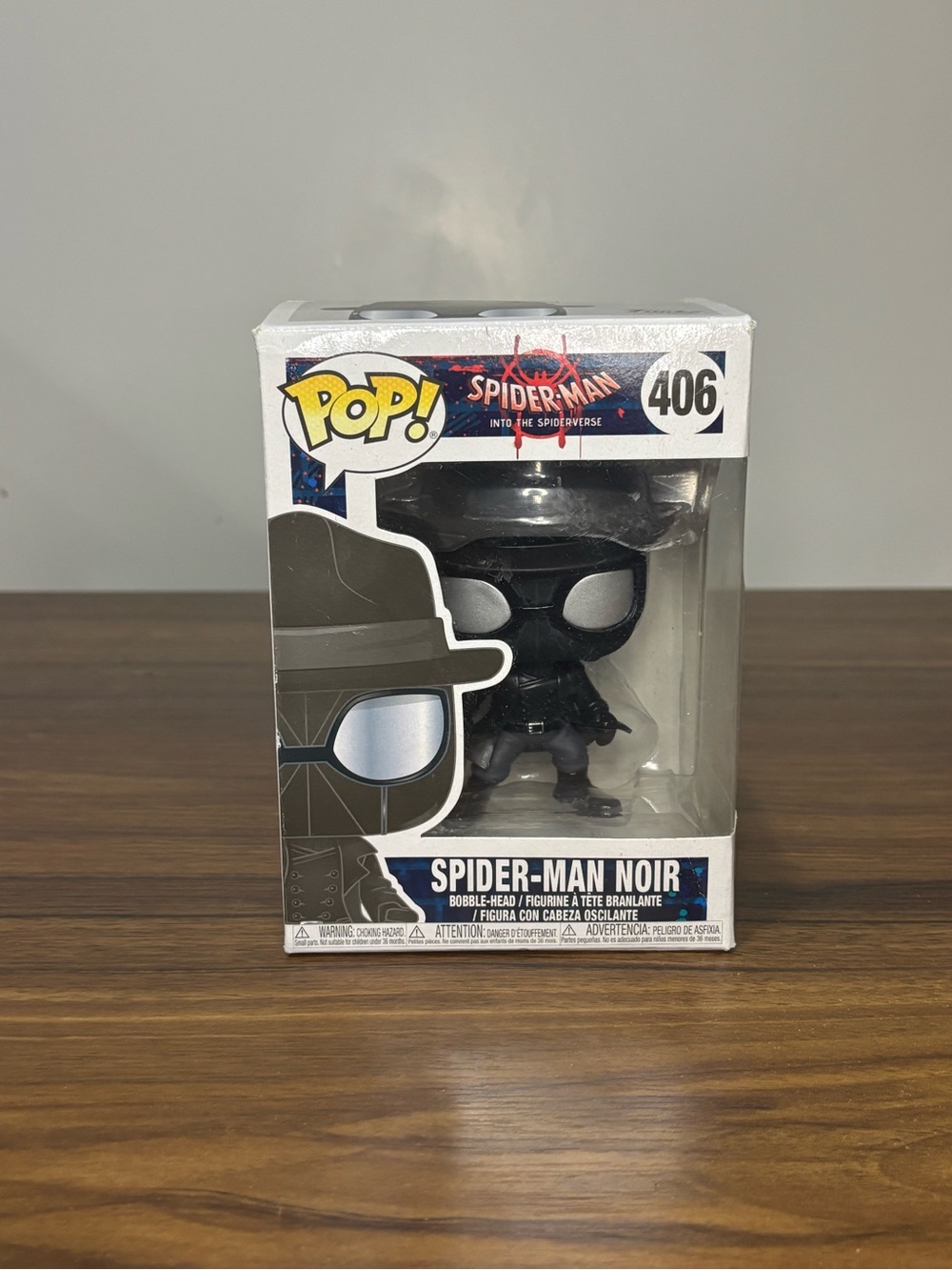Marvel’s Spiderman: Into The Spiderverse Spider-Man Noir #406 Figure & Box